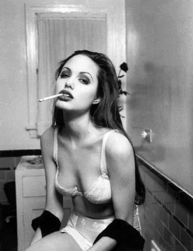 Angelina Jolie lingerie