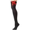 bas as de trefle leg avenue noir rouge bas