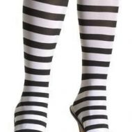 Bas collants chaussettes acrylique squelette noir blanc leg avenue taille unique