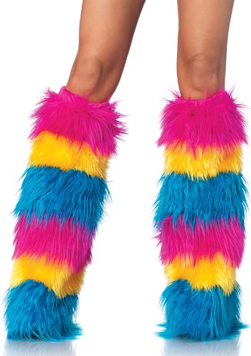 bas collants jambiere yeti neon multicolore leg avenue taille unique