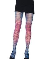 Bas collants legging resille coloree multicolore leg avenue taille unique