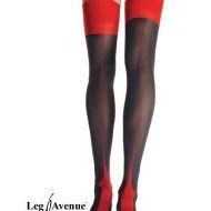 Bas filet infirmiere leg avenue blanc rouge bas