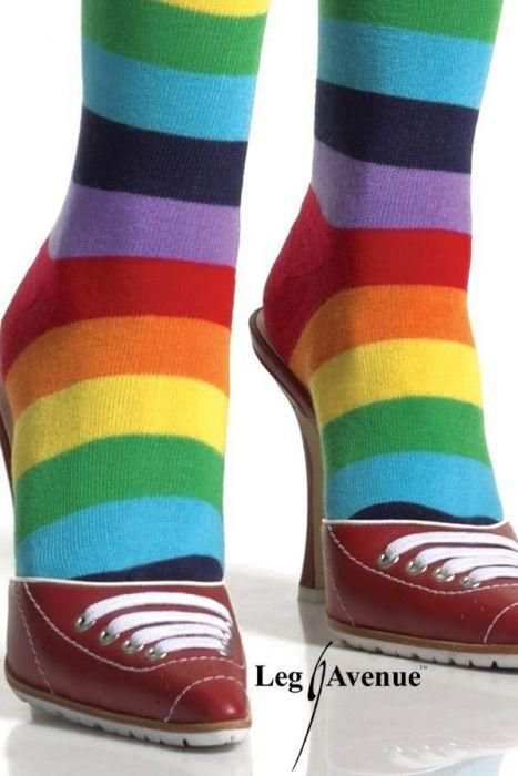 bas opaques rainbow leg avenue blanc bas