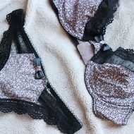 Belle panty anais noir mauve strings boxers