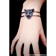 Bracelet jaguar strass desire fashions argent bijoux