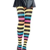 Collant acrylique rainbow leg avenue taille unique f collants multicolore