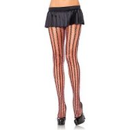 Collant contraste leg avenue noir rose fluo collants