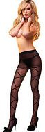 Collant design croise electric lingerie noir collants