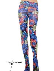 collant kaleidoscope floral leg avenue noir collants