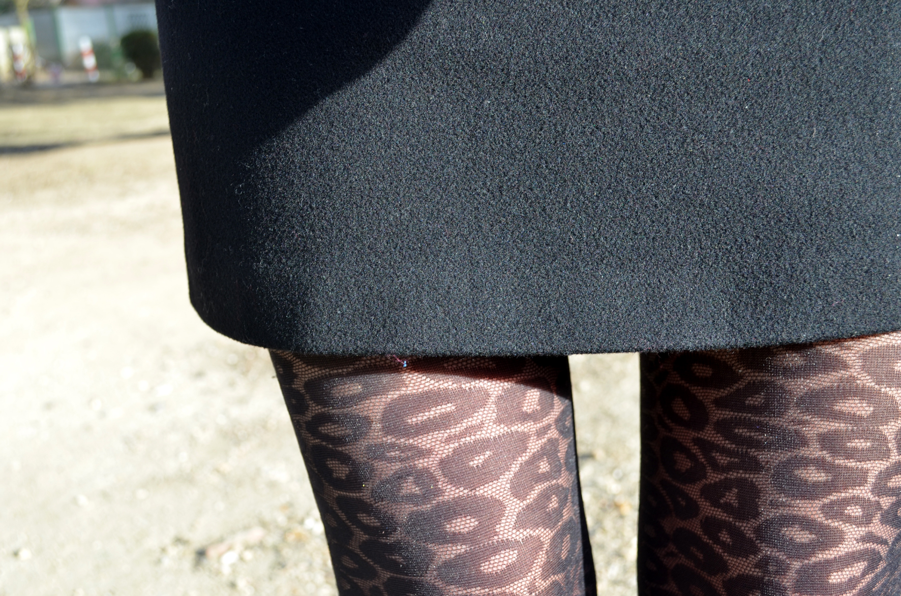 collant leopard electric lingerie noir collants