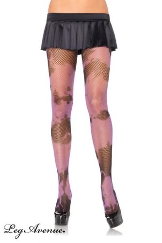 collant resille tatoo leg avenue noir mauve collants