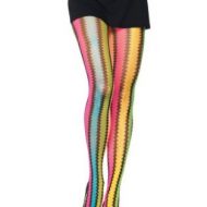 Collant zig zag d arc en ciel leg avenue taille unique f collants multicolore