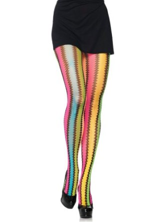 collant zig zag d arc en ciel leg avenue taille unique f collants multicolore