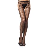 collants ouverts entrejambe hustler lingerie noir collants jarretelles