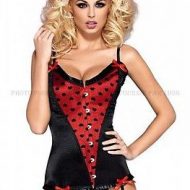 Corset decollete avec coeurs