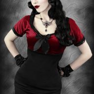 Corset special moment rouge et noir