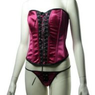 Corset violet brillant avec string flamenco