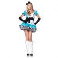 Costume 2 pieces charmante alice leg avenue bleu blanc personnages tv