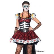 Costume 2 pieces la belle mexicaine dia de los muertos leg avenue leg avenue large i halloween noir