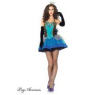 Costume 3 pieces paon princesse leg avenue bleu p tites betes