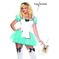 Costume alice au pays des merveilles leg avenue blanc bleu rouge noir costumes grandes tailles