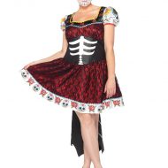 Costume grande taille 2 pieces miss dia de los muertos leg avenue leg avenue 1x 2x k grandes tailles noir