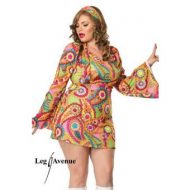 Costume hippy peace leg avenue multicolore mode retro