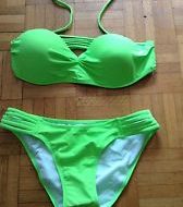 Costumes bikini 2 pieces avec tutu colore dragonne vert fluo leg avenue sm