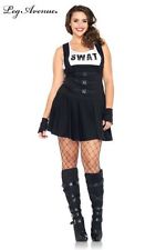 costumes costume 2 pieces grande taille officier swat noir leg avenue 1x 2x