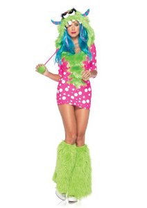 costumes costume 2 pieces petit monstre melody rose vert leg avenue xs