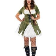 Costumes costume 3 pieces grande taille voleuse de coeurs olive creme leg avenue 1x 2x