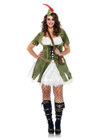 costumes costume 3 pieces grande taille voleuse de coeurs olive creme leg avenue 1x 2x