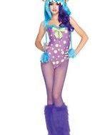 Costumes costume 3 pieces petit monstre sexy mauve leg avenue small