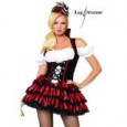 Costumes costume 3 pieces pirate insolente noir blanc leg avenue small