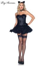 costumes costume 4 pieces chaton noir noir leg avenue small