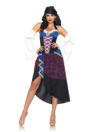 costumes costume 4 pieces gypsy la diseuse de bonne aventure mauve leg avenue small