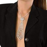 Cravate courte trio de strass desire fashions taille unique accessoires argent