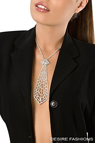 cravate courte trio de strass desire fashions taille unique accessoires argent