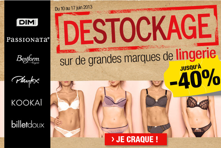 destockage sous vetement