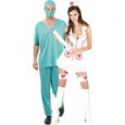 Doctor dress costume obsessive lxl infirmieres pompieres bleu clair