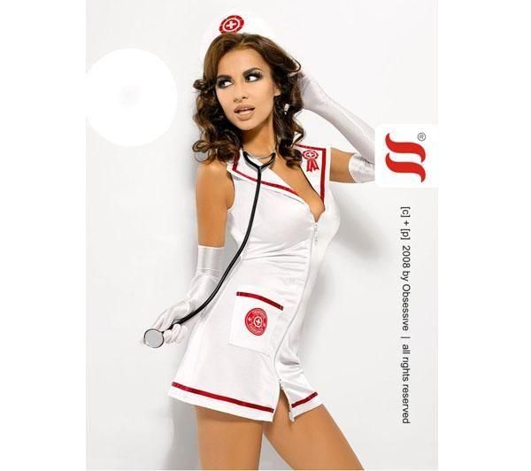 emergency dress obsessive blanc infirmieres