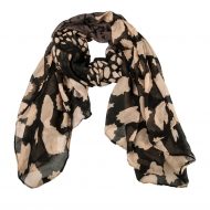 Foulard beige et noir