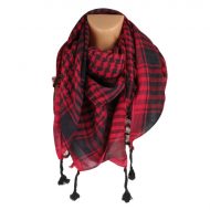 Foulard noir et rouge