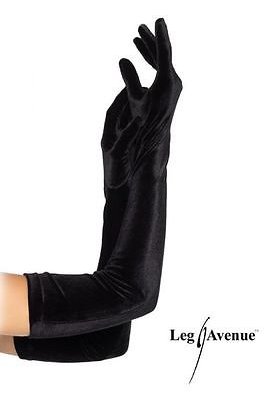 gants opera velours leg avenue noir gants et mitaines