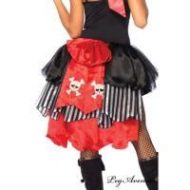 Gros noeud type traine pirate leg avenue leg avenue taille unique jupons noir rouge