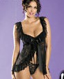 Julia chemise obsessive lxl nuisettes noir