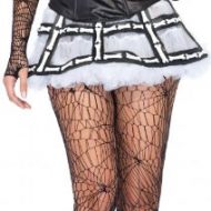 Jupe ossement en latex leg avenue leg avenue taille unique i halloween blanc