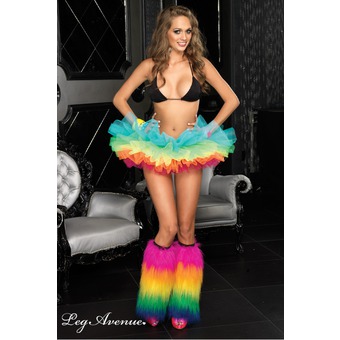 jupon organza leg avenue multicolore club wear