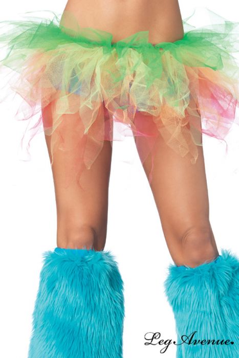 jupons pans de tulle multicolore leg avenue multicolore jupons