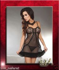 lingerie nuisette florale brillance 2 pieces gt noir leg avenue 1x 2x